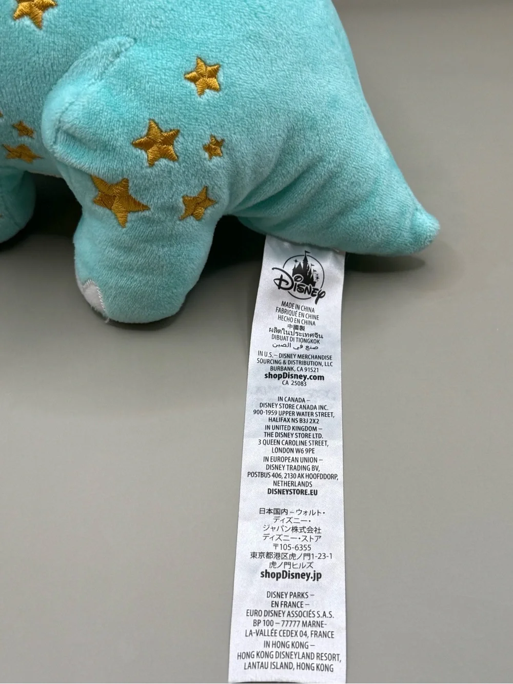 Disney Animal Kingdom Dinoland Triceratops Dinosaur Plush Stuffed Animal